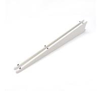 Twin Slot Shelving Brackets White - Heavy Duty Steel Bracket | Pack of 2-610mm / 61cm