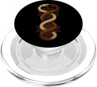 Twin Snake Sri Yantra Sacred Geometry Symbol Art PopSockets PopGrip for MagSafe