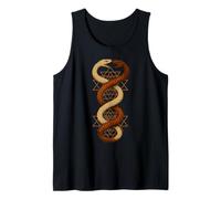 Twin Snake Sri Yantra Sacred Geometry Symbol Art Tank Top