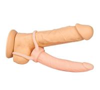 Twin Stroke Double Penetration Anal Strap-On Dildo - 6 Inch