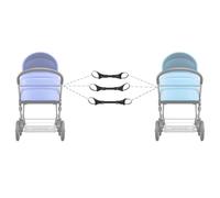 Twin Stroller Connector - Double Stroller Attachment, Side by Side Adapter | Easy to Use Connector for Twins, Compact Travel Tool, Baby Gear Accessory, Link