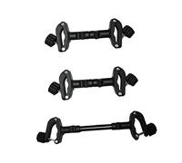 Twin Stroller Connectors 3 Pack Black Iron Plastic for Two Singles