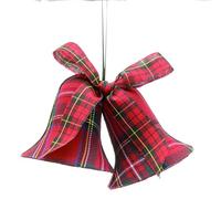 Twin Tartan Fabric Liberty Bell Hanging Decorations