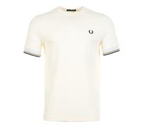 Twin Tipped Cuff Pique T Shirt Ecru, XXL