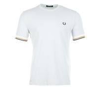 Fred Perry Mens Regular Fit Twin Tipped Cuff T-Shirt - Colour: 28A Dusky Blue - Size: XXL