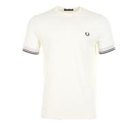Twin Tipped Cuff T Shirt Ecru, XL