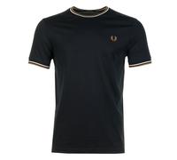 Twin Tipped T Shirt Black / Ecru / Dark Caramel, XXL