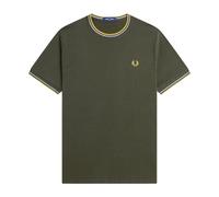 Twin Tipped T-Shirt - male - Fred Perry - T-Shirts - Green - M - Tops M