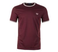 Twin Tipped T Shirt Oxblood / Ecru, Medium