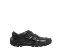 Twin Touch Fastening Leather Shoe With Toe Guard Roamers Black 3