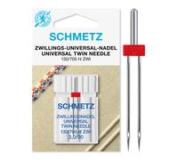 (Twin Universal (Regular), Size: 3.0/90) Schmetz Sewing Machine Twin Needles