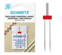 (Twin Universal (Regular), Size: 4.0/80) Schmetz Sewing Machine Twin Needles