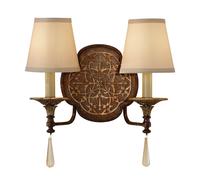 Twin Wall Light Sconce British Bronze Oxidized Bronze LED E14 60W Bulb