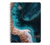 Twin-wire binding notebook 160 pages lined to write college with a width of 6.5x8.3 inches