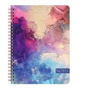 Twin-wire binding notebook 160 pages lined to write college with a width of 6.5x8.3 inches