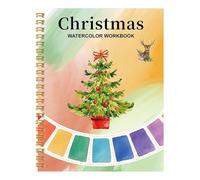 Twin Wire Binding Watercolor Coloring Book Portable Watercolor Drawing Workbook for Artists Beginner Outdoor Sketching Watercolor Sketch Book
