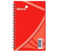 Twin Wire Spiral Notebook (Pack Of 36) Silvine Red One Size