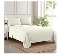 Twin XL Sheets - Breathable Luxury Sheets with Full Elastic & Secure Corner Straps Built In - 1800 Supreme Collection Extra Soft Deep Pocket Bedding Set, Sheet Set, Twin XL, Ivory