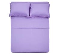 Twin XL Sheets Set 4 Piece - Hotel Luxury 1800 Bedding Sheets & Pillowcases - 1 Flat Sheet,1 Fitted Sheet and 2 Pillow Cases - Extra Soft Cooling Bed Sheets - Deep Pocket up to 16" (Twin XL, Lavender)