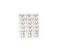Twinco A4 Wall Mounting Display 15 Compartments, Silver