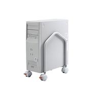 Twinco CPU Holder, Rollable HXT 400 x 330 mm (Tilting Light Grey RAL 7035 - CPU Stand Computer Furniture Computer Station Computer Station Computer Furniture
