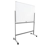 Twinco Mobile Double Sided Magnetic Floor Standing Whiteboard 1200x900mm White - TW5468