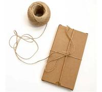 Twine String 1Roll 1-14mm Natural Jute Twine Vintage Rope Cord String Burlap For DIY Crafts Gift Wrapping Gardening Wedding Decor Cat Climbing Garden Rope(12mm 20meter)