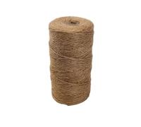 Twine String 1Roll 30-100m Hemp Cords String Twine Jute Rope Twisted Hessian Ribbon Wedding Birthday Christmas Party Gift Wrap Ribbons DIY Supplies Garden Rope(100m x 1mm)