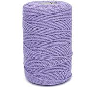 Twine String,500 Feet Cotton Butchers Twine String Cooking Kitchen Twine for Crafts Roasting Gift Wrapping DIY Decoration Gardening Packing Materials,Lavender