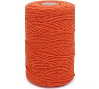 Twine String,500 Feet Cotton Butchers Twine String Cooking Kitchen Twine for Crafts Roasting Gift Wrapping DIY Decoration Gardening Packing Materials,Orange