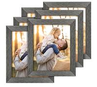 TWING 8 X 10 Picture Frames Set of 6, Rustic Grey Farmhouse Collage Photo Frames Gallery Wall Frame Set for Table Top and Wall Display