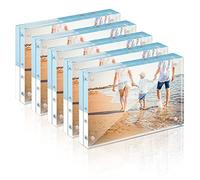 TWING Acrylic Picture Frame 8x10, 5 Pack Premium 8x10 Magnetic Picture Frame 20% Thicker Clear Picture Frame, 8 by 10 Picture Frames Magnetic Photo Frame Self Standing Double Sided Frame Gift Ideal