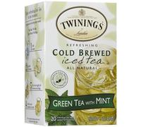 Twinings Cold Brewed Iced Tea - Green Tea with Mint - 20 Tea Bags (1.41 oz / 40 g)