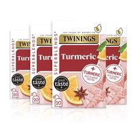Twining Superblends Turmeric Tea - Orange & Star Anise Herbal Tea Infusion, Digestion Support After Meals, 80 x Biodegradable Tea Bags