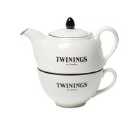 Twinings 216 Strand - Teapot & Mug Set - Perfect for Afternoon Tea - Black - Teaware - Tea for One Set