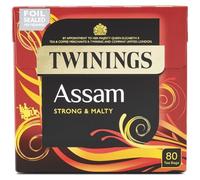 Twinings - Assam Black Tea Bags - 80 Pack - Full-Bodied Malty Indian Black Tea - Sugar Free - Great Value Family Size for Daily Use at Home