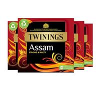Twinings Assam Tea | Strong, Bold & Malty Black Tea | Refreshing & invigorating Indian Tea Blend | Multipack Bulk Buy, 320 (4 x 80) Biodegradable Tea Bags