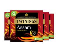 Twinings Assam Tea | Strong, Bold & Malty Black Tea | Refreshing & invigorating Indian Tea Blend | Multipack Bulk Buy, 320 (4 x 80) Biodegradable Tea