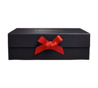 Twinings Black Gift Box - Large - With Orange Ribbon - Create Your Own Gift - Tea Gift Box