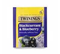 Twinings - Blackcurrant - & - Blueberry - Herbal - Infusion - Tea - Single - Envelope - Individually - Wrapped - Teabag - Fruity - Berry - Refreshing