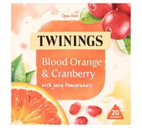Twinings Blood Orange, Cranberry & Pomegranate Fruit Tea, 20 Tea