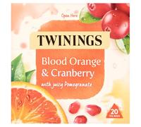 Twinings Blood Orange, Cranberry & Pomegranate Fruit Tea, 20 Tea Bags