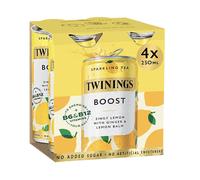 Twinings Boost Lemon & Ginger Sparkling Tea 4x 250ml