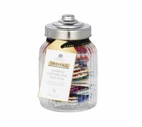 Twinings Caffeine Free Tea Selection Filled Jar - 30 Tea Bags - Small Ribbed Glass Jar - Filled With Decaffeinated (Decaf) Tea - Decaffeinated Tea Gif