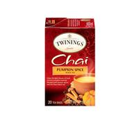 Twinings - Chai Pumpkin Spice Black Tea (International Blend) - 3 x 20 Envelopes