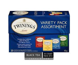 Twinings, Classics, Black Tea Variety Pack, 20 Tea Bags, 1.41 oz (40 g)
