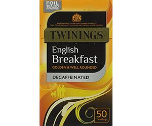 Twinings Classics Decaffeinated English Breakfast Tea Bag, 125 g, (Pack of 1)
