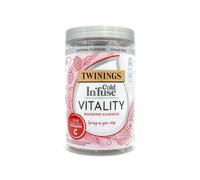 Twinings Cold Infuse - Raspberry & Hibiscus - Vitality - 12 Infusers - Cold Water Infused Tea Bags - Cold Brew Tea - Infusers For Water Bottles