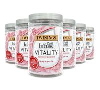 Twinings Cold Infuse - Raspberry & Hibiscus - Vitality - Case of 6 Jars - Cold Water Infused Tea Bags - Cold Brew Tea - Infusers For Water Bottles