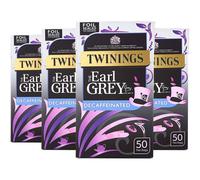 Twinings Decaffeinated Earl Grey Tea 200 Tea Bags, (Multipack of 4 x 50 Tea Bags)